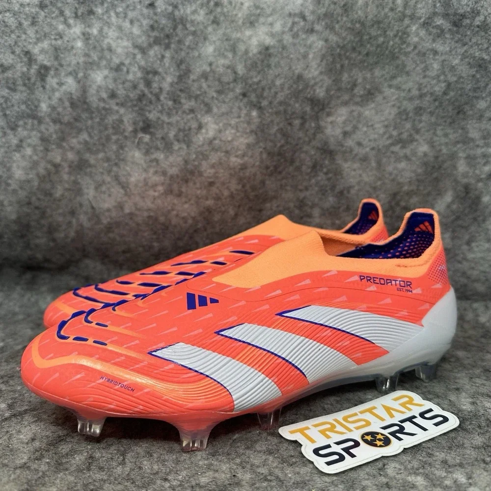 Adidas Predator Elite LL FG Soccer Cleats Mens Sz 5.5 Womens Sz 6.5 Coral Blaze